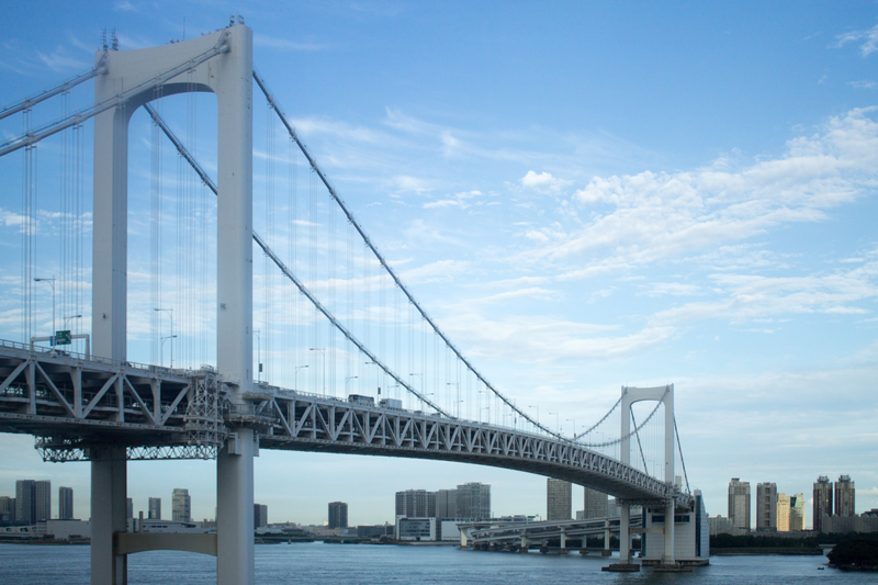 Rainbow Bridge leading out to Odaiba